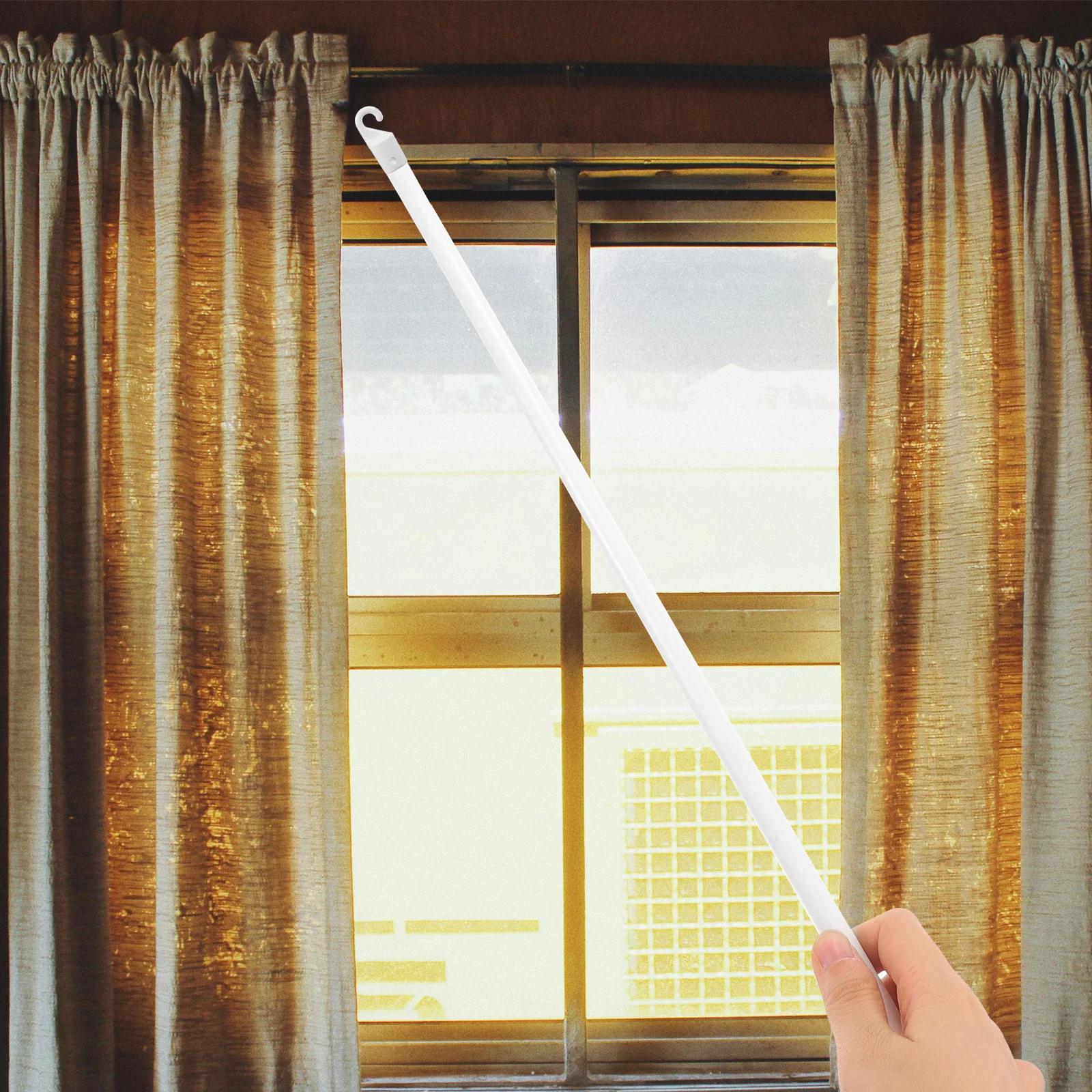 

2Pcs White Plastic Blind Wand Hook Replacement Tilt Rod Hook for Curtain Blinds Fast Setup No Tools Needed Curtain Wand Hooks