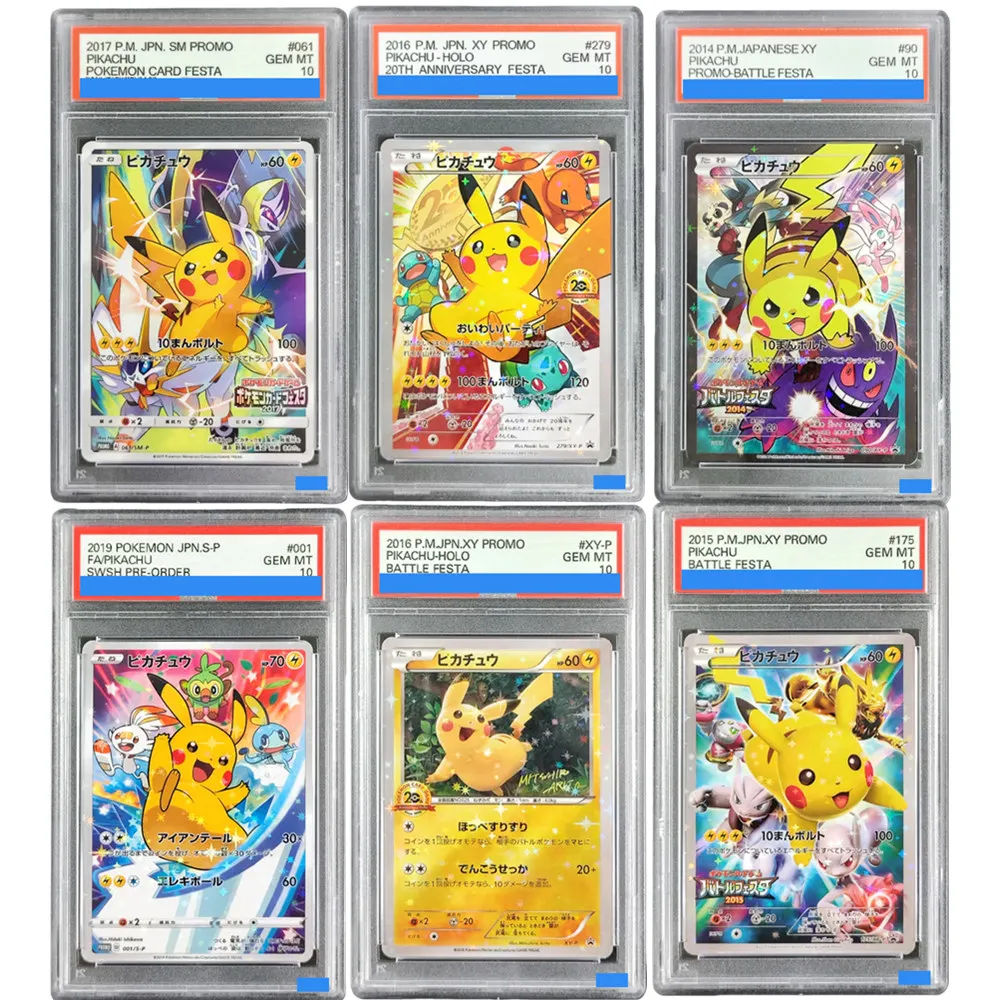 

Карты покемонов своими руками, японский Пикачу HOLO # 279/XY-P Промо-летняя юбилейная боевая карта Festa GEM MT 10, коллекция Ptcg Card