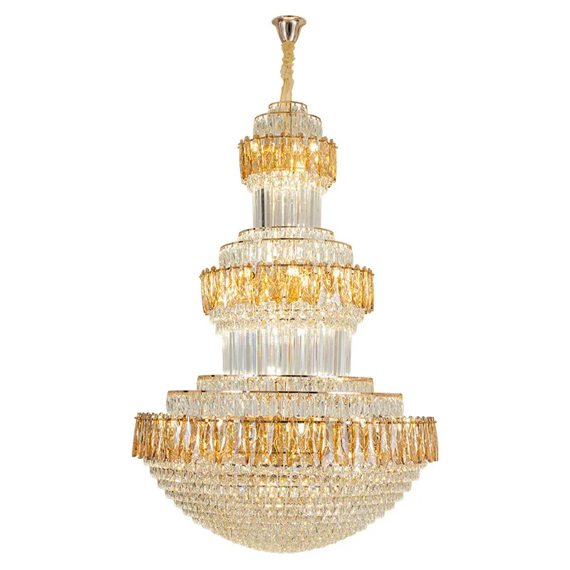 

Crystal, large chandelier, villa, living room, modern, luxurious, high ceiling, exhibition hall