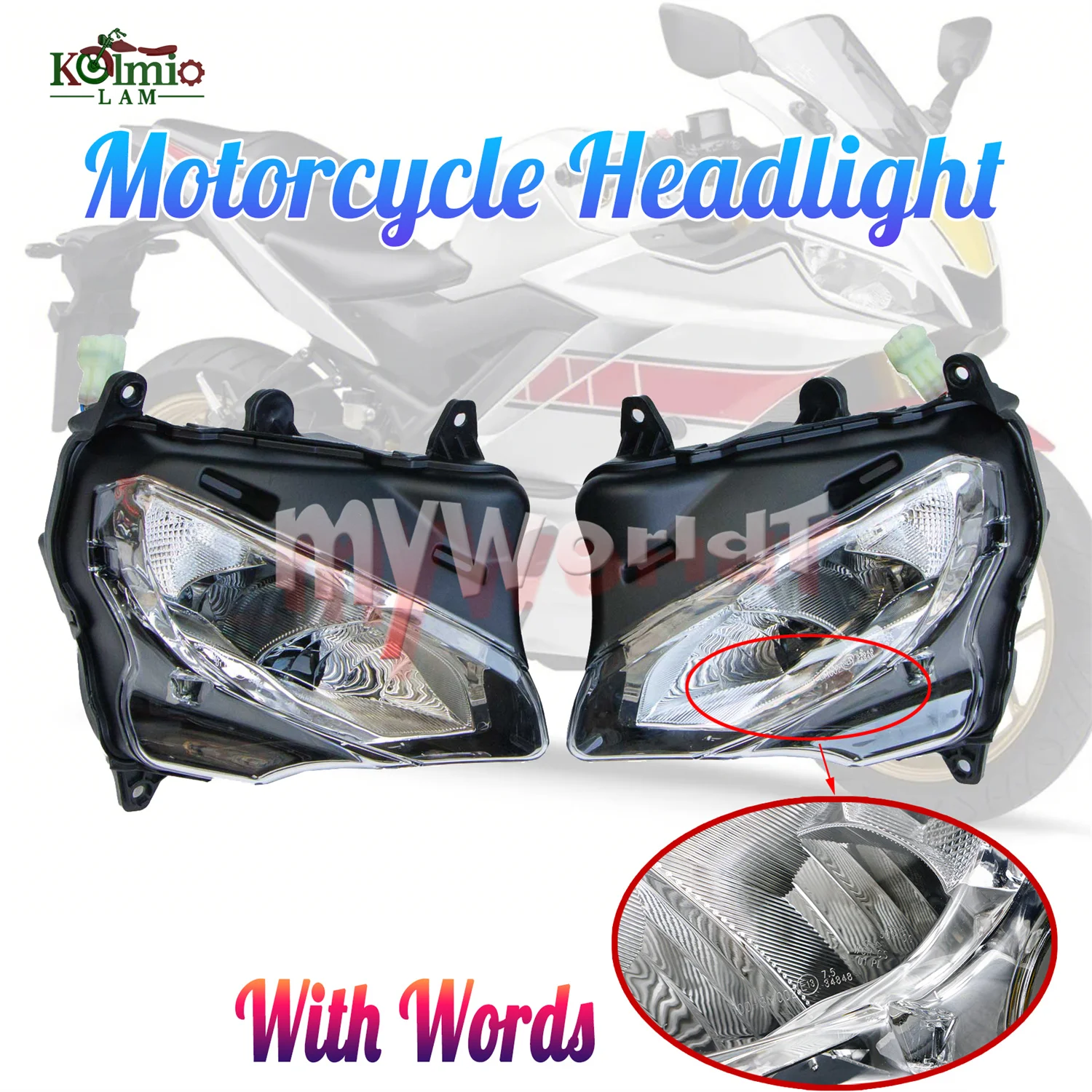 FIT For YAMAHA YZF R3 R25 2019 - 2023 Front Headlight Lighting Lndicator Motorcycle Light Assembly YZF-R3 YZF-R25