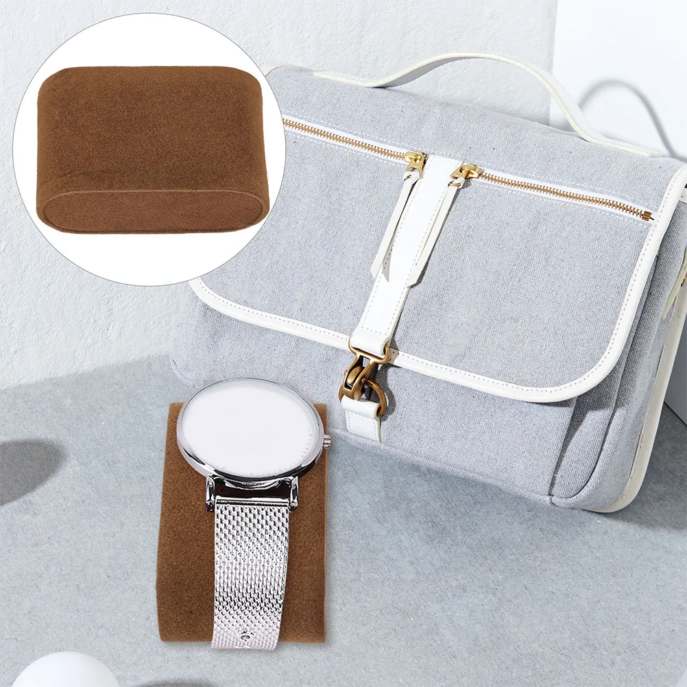 

5 Pcs Watch Pillow Accessories Pillows Bangle Coffee Flannel Convenient Bracelet Jewelry