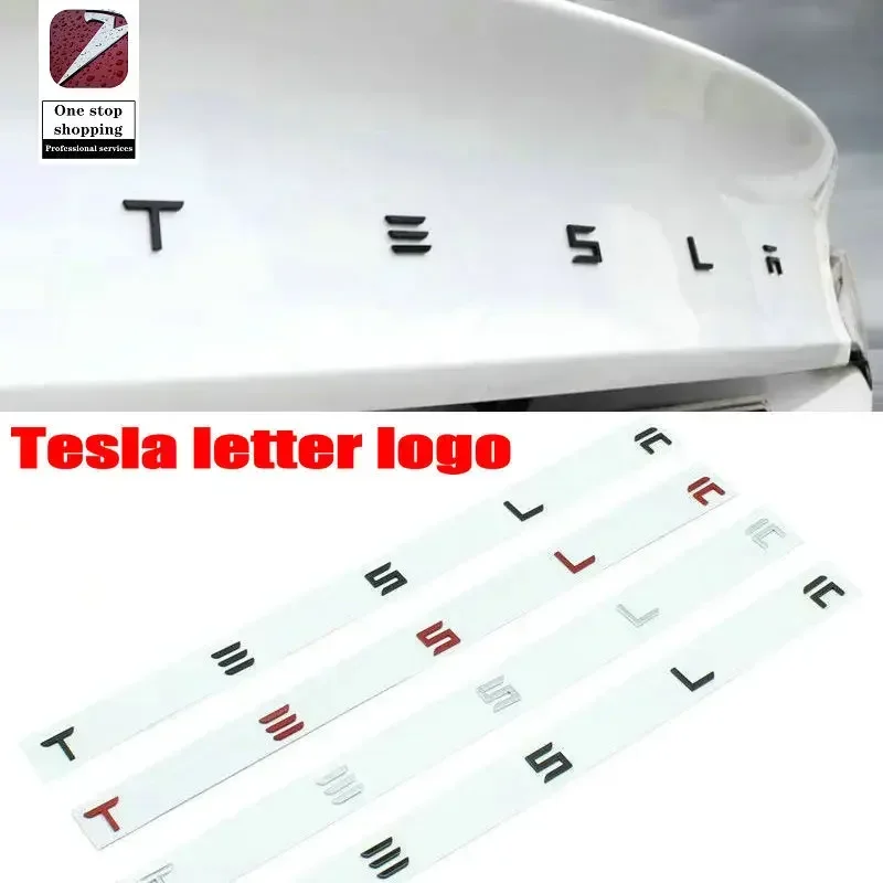 for Tesla backend labels MODEL/3/S/X car labels, rear letter labels, and electroplated car labels with blackened logos