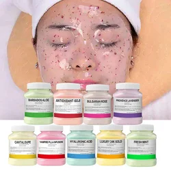 Mascarilla facial de gelatina especial para salón de belleza, polvo de membrana suave recubierto con película de hielo, 350g