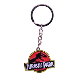 Jurassic Park Keyring Genetically Recreated Dinasaurs Skeleton Silhouette Keychain