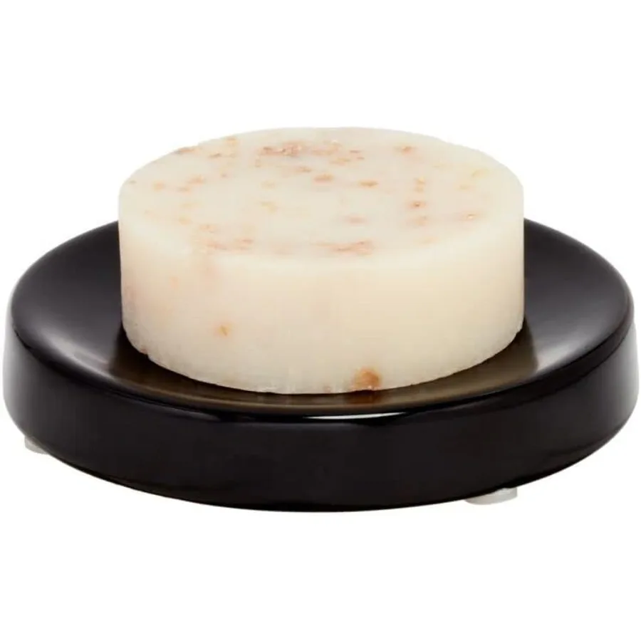 

iDesign Ceramic Earth Collection Барная мыльница матовый черный