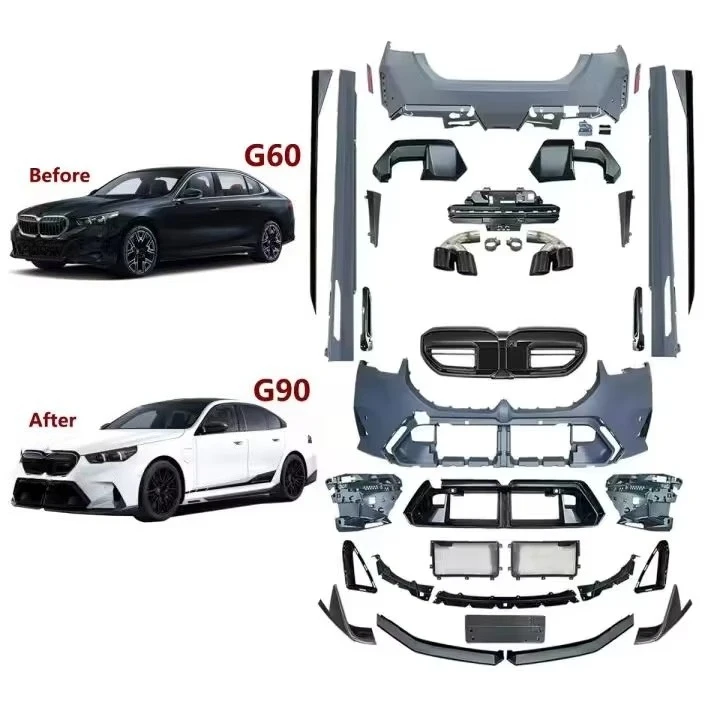 STLF Wholesale Car Bumpers Body Kit for BMWs 5 SERIES G60 2024-2026 Upgrade to G90 M5 Model.