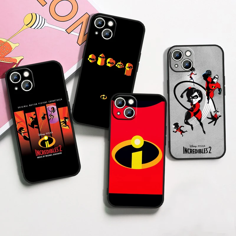 The Incredibles Cool For Apple iPhone 15 14 13 12 Mini 11 XS XR X 8 7 Pro Max Plus Soft Silicone Black Phone Case