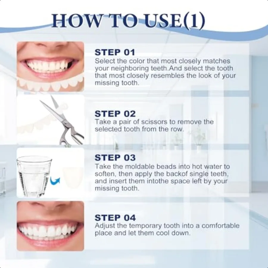 ชุดซ่อมฟันชั่วคราว วัสดุอุดฟันสีธรรมชาติ สำหรับฟันที่ขาดหายไปหรือแตกหัก ชุดดูแลฟันด้วยตัวเอง รุ่น SolutionMM5