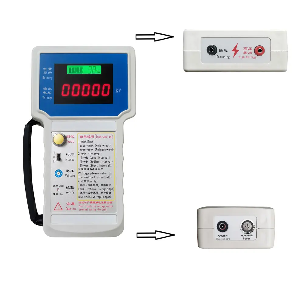 Handheld Multifunctional Arrester Test Equipment Lightning Arrester Discharge Counter Comprehensive Tester