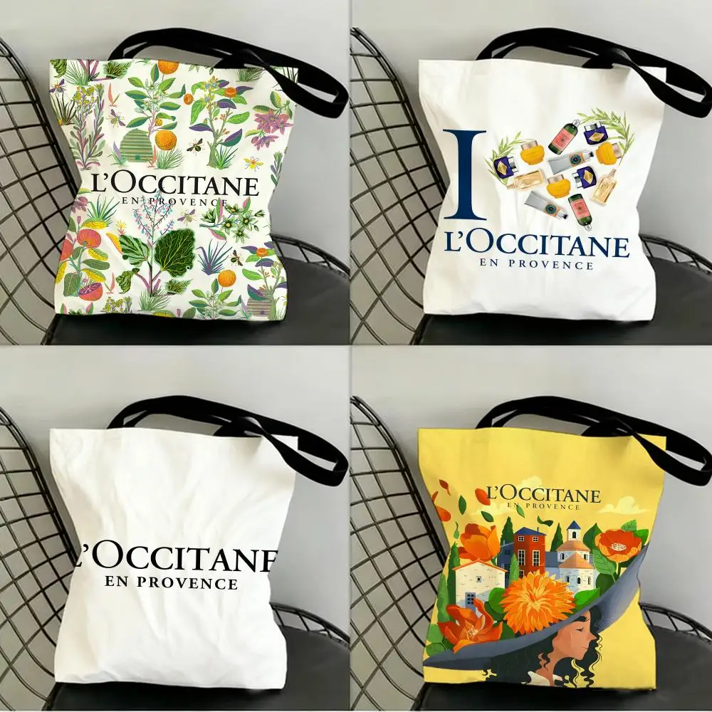 Bolsas de Almacenamiento Marca L-OCCI-TANE, Bolsa de Compras de Lona, Bolsa de Supermercado, Bolsa de Mano para Fiesta de Navidad, Bolso de Mano para Mujer