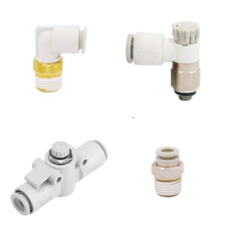 10Pcs Original New SMC Straight Connector JA30-10-125 Pneumatic Components High Speed Rotary Joint Elbow-type Throttle Valve