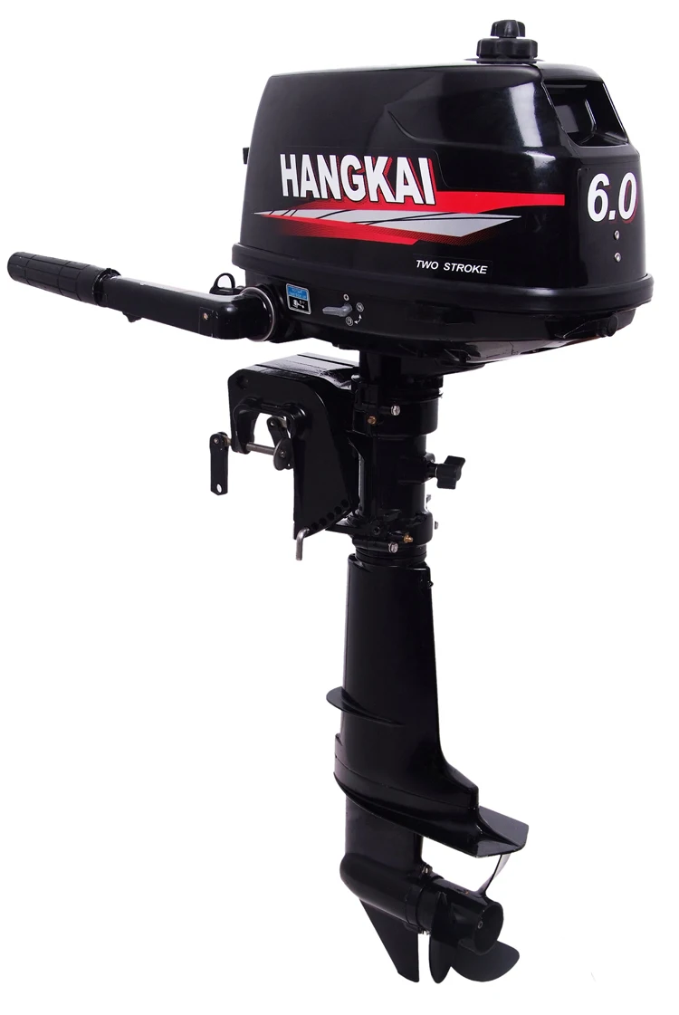 حار بيع Hangkai 6.0HP محركات القوارب الرخيصة اثنين السكتة الدماغية محرك خارجي قارب المياه المبردة قارب محرك خارجي