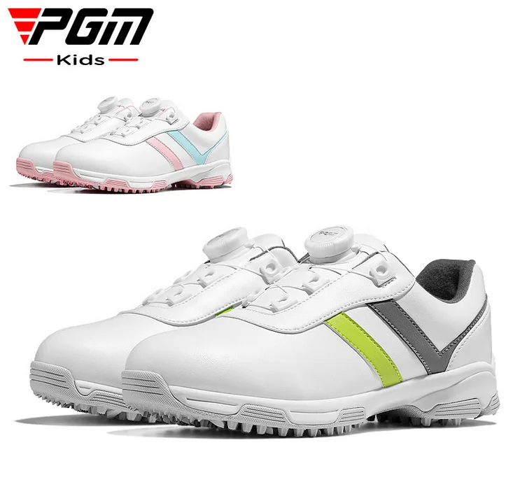 

PGM children's golf shoes Youth sports shoes knobs shoelaces waterproof anti-slip men's and women's shoes XZ342