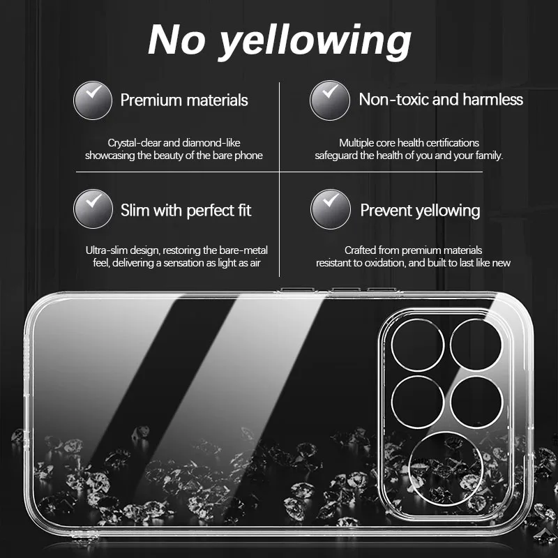 Fundas Delgadas e Invisibles para Poco F9 Pro Ultra, PocoF9, F9Pro, F9Ultra, Súper Ligeras, con Sensación de Piel, TPU Transparente, Protección Minimalista