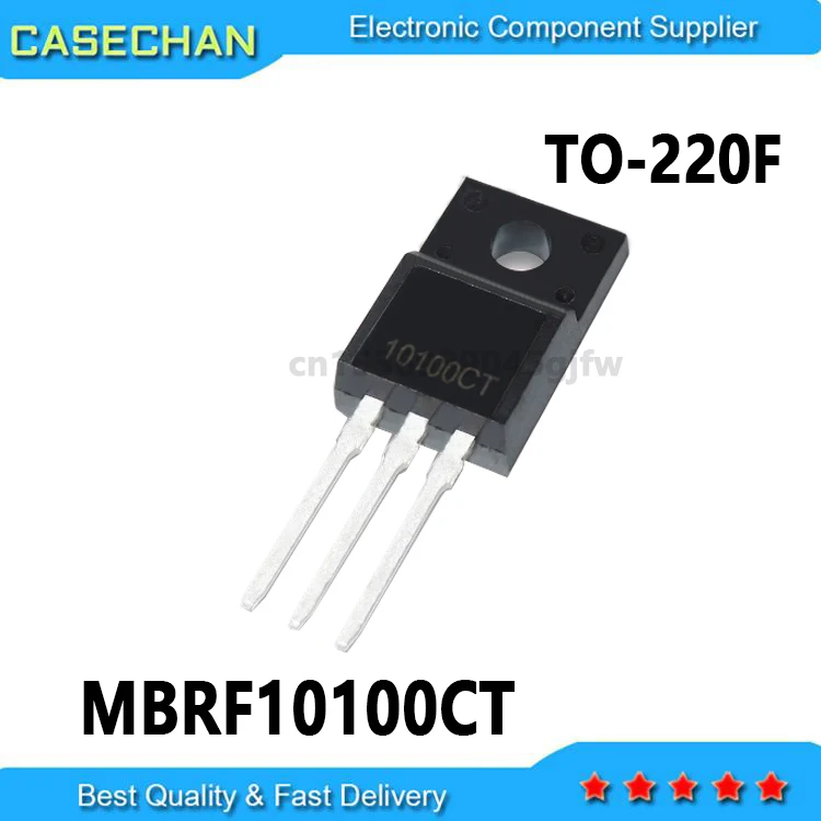 10PCS New and Original MBR10100CT SB10100CT 10100CT MBRF10100CT TO-220F 10A 100V