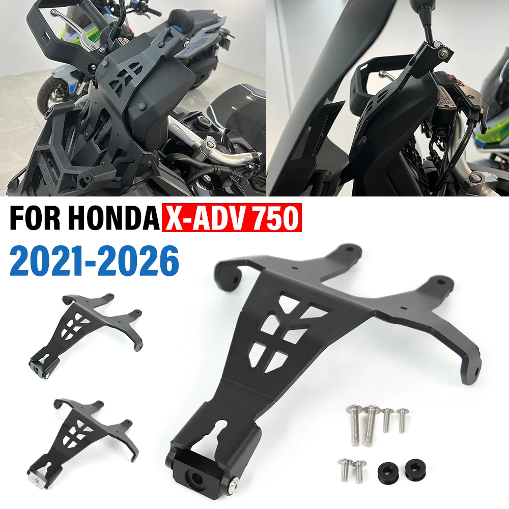 

Для мотоцикла Honda X-ADV 750 (2021-2026, 2025) — Новый кронштейн для крепления GPS-навигатора и телефона, расширительная площадка для аксессуаров