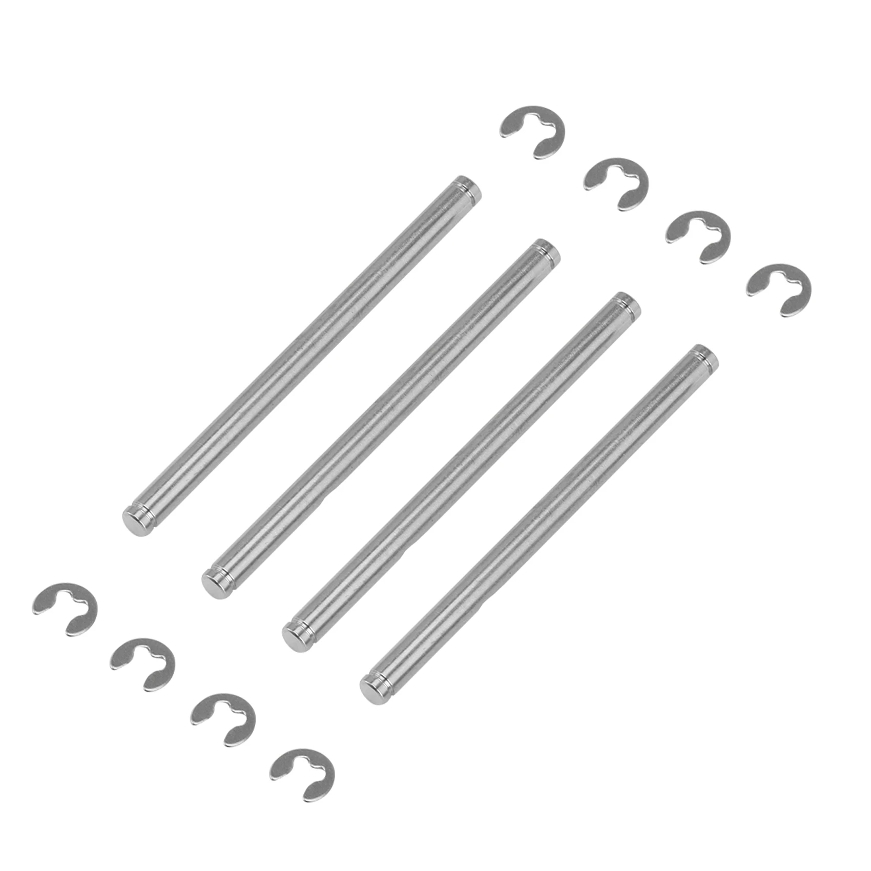 

1X Differential Locker Spool Diff Lock Spool For Traxxas Slash Rustler & 8Pcs Suspension Pins 44Mm With E-Clips