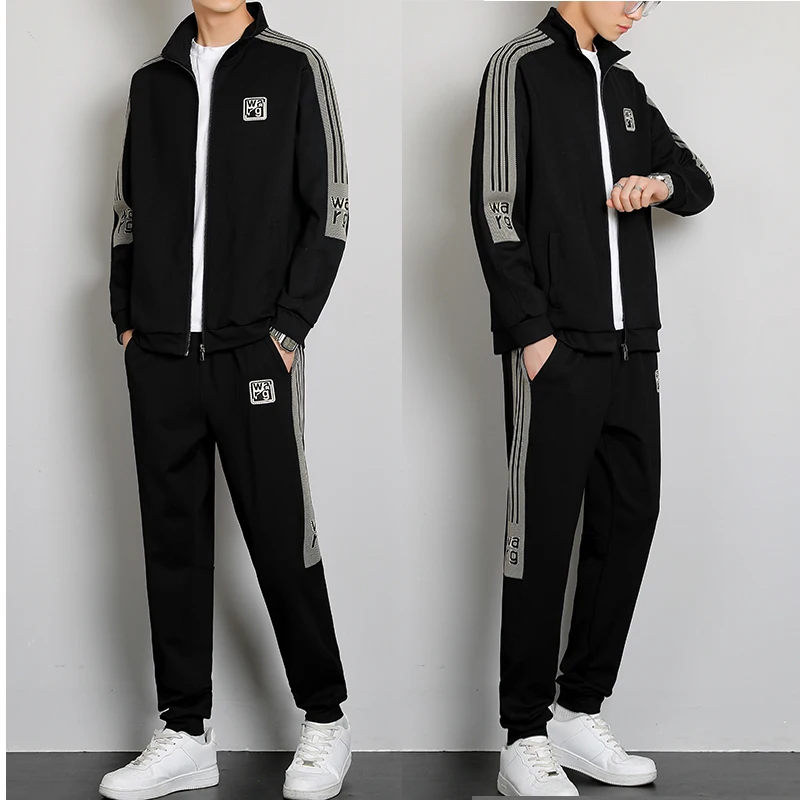 Men Tracksuit Casual Joggers Sportswear T-shirt and Shorts 2 Piece Sets Hip Hop Running Sports Suit  Mens Clothes Summer New