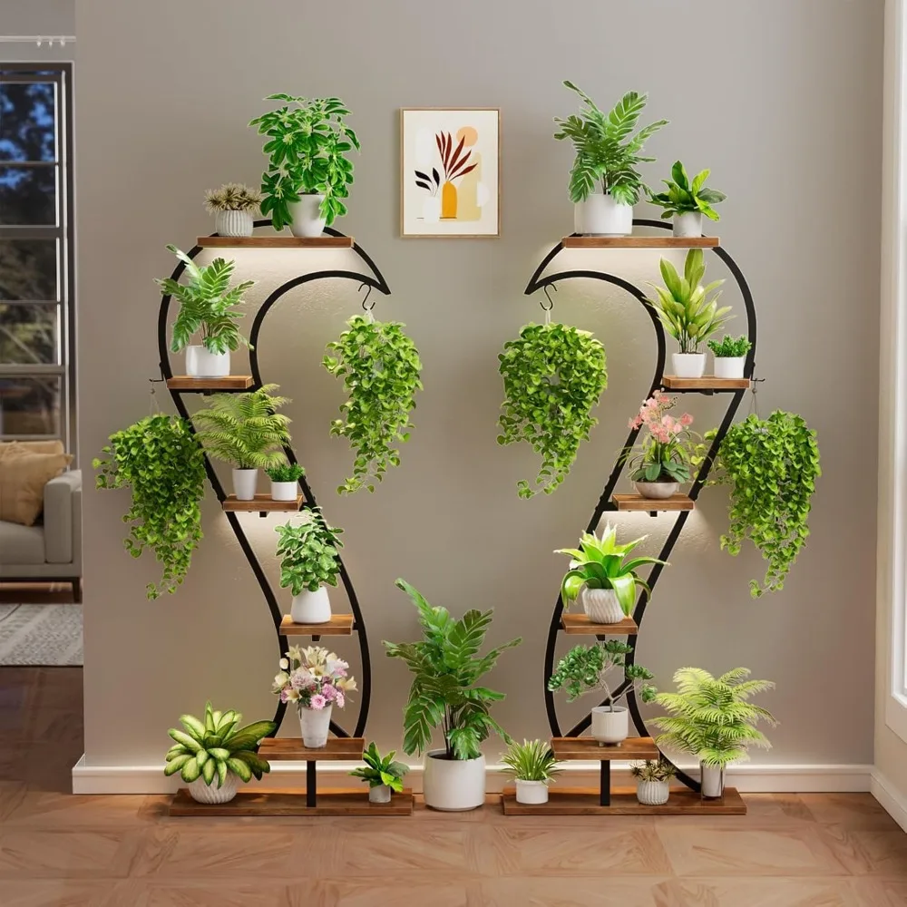 

Plant Stand Indoor with Grow Light, 6 Layer Metal Plant Stand, 65" High Plant Stand, For Indoor Plants Multiple, For Home, Patio