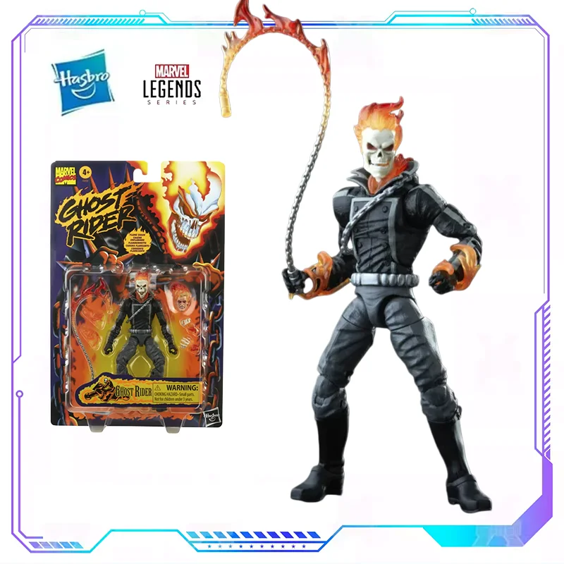 

Фигурка Hasbro Marvel Legends: Джонни Блэйз (Ghost Rider) в комикс-версии, подвижная модель, коллекционный подарок
