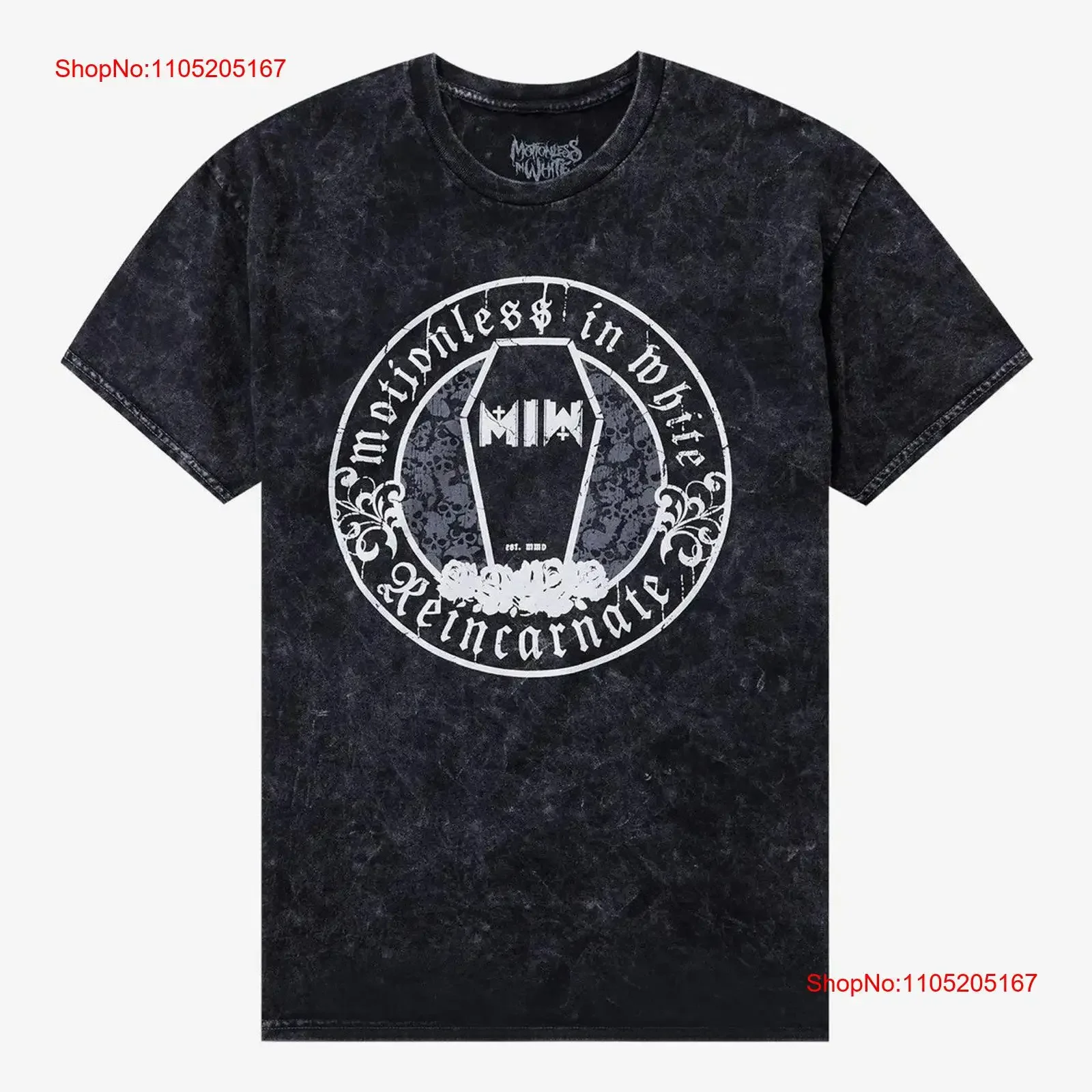 

Футболка Motionless In White Reincarnate Mineral Wash, новая винтажная стираная мягкая мужская стильная дизайнерская одежда, дышащая
