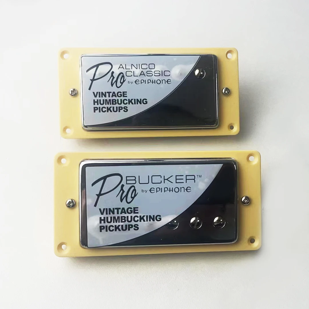 

1 set of original genuine Epi Standard PRO Alnico5 double coil electric guitar pickups 1C gold wire A＋B