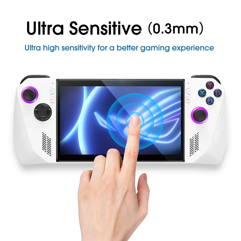 HD الزجاج المقسى شاشة فيلم ل Asus ROG Ally لعبة وحدة التحكم المضادة للخدش ROG Ally X واقي للشاشة ملحقات الفيلم المقسى