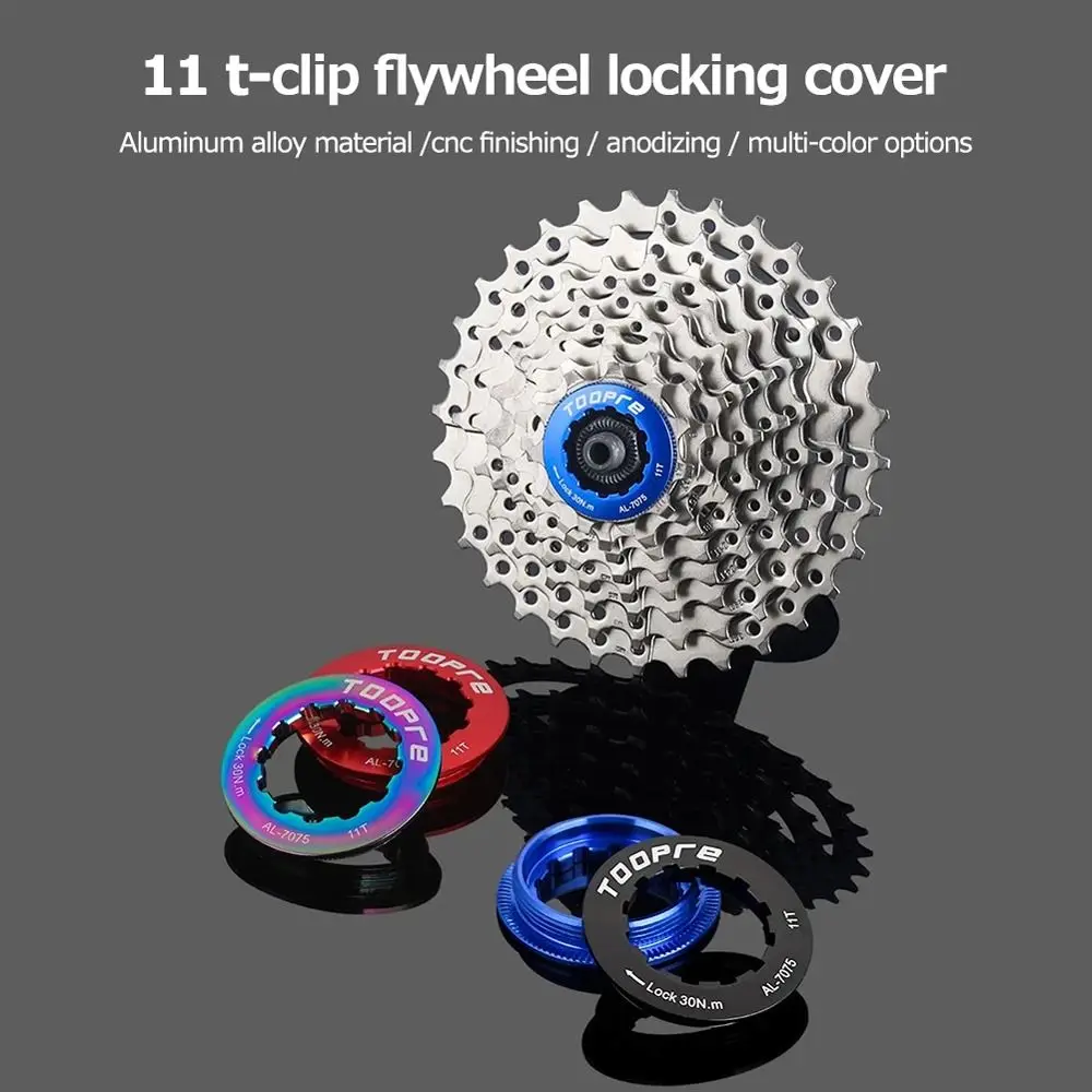 Cassette Bicycle Parts Cycling Flywheel Lock Ring 11T Cassette Sprocket Cover Sprocket Locking Cover Bike Flywheel Locking Ring