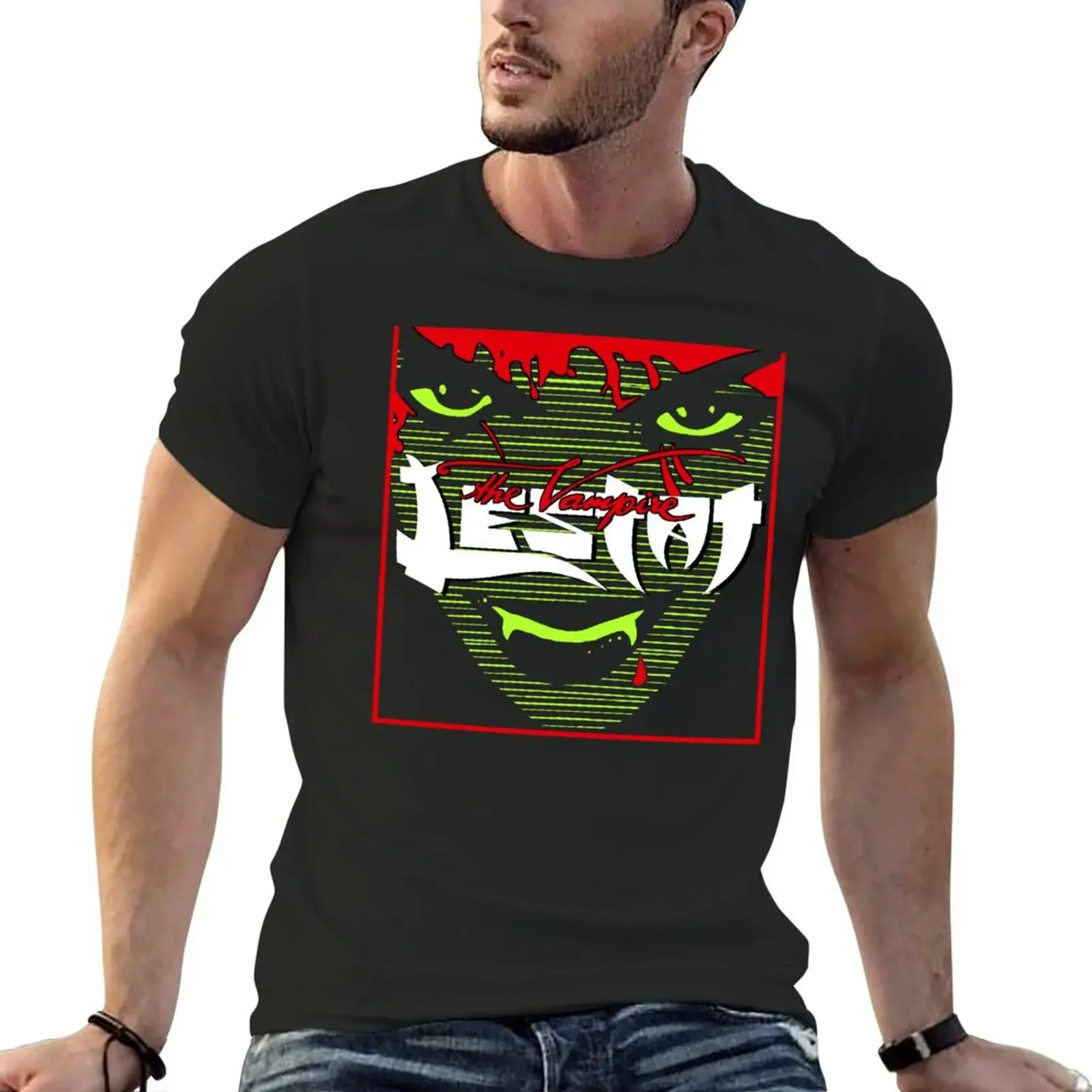 New Lestat Band Merch T-Shirt summer tops oversized boys animal print shirts graphic cotton t shirt men