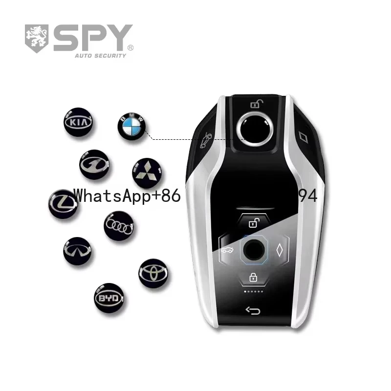 SPY auto electronics universal smart key Lcd bt Remote car alarm easy installation smart key for car