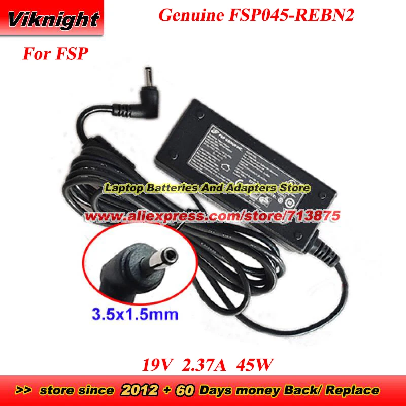 

Оригинальный адаптер переменного тока FSP FSP045-REBN2, арт. 40063261 Импульсный адаптер питания 19 В, 2,37 А, 45 Вт, 3,5x1,35 мм