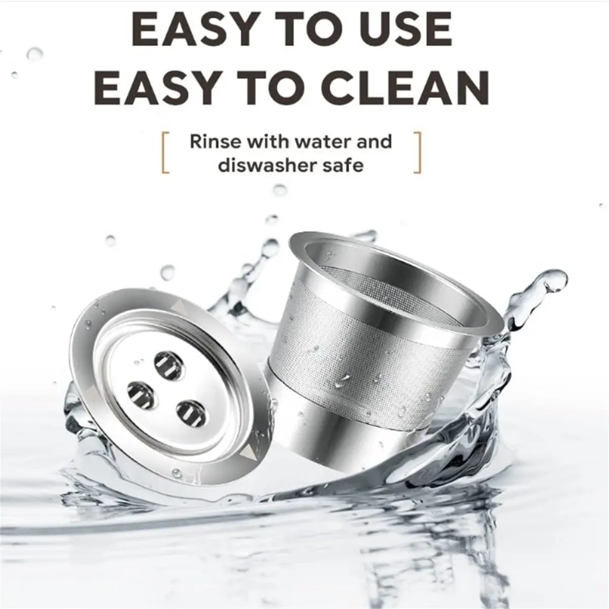 Reusable for K Cups Pods for CFP201 CFP301 Dual Brew Pro Machine 3 Hole K Cups Filters Coffee Accessories