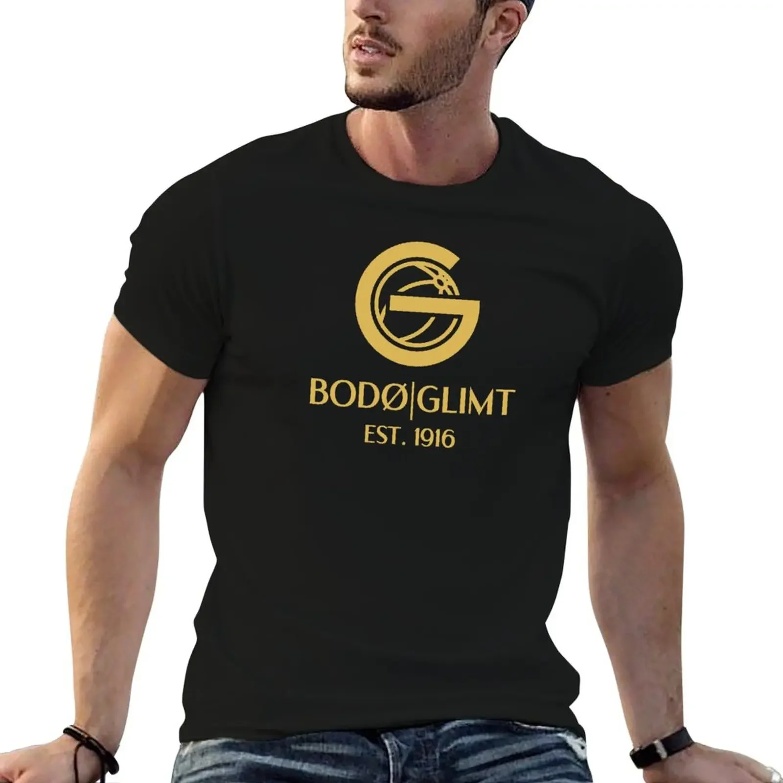 

Bod/Glimt Gold T-Shirt anime stuff cotton graphic tees funny gifts for a boy mens champion t shirts