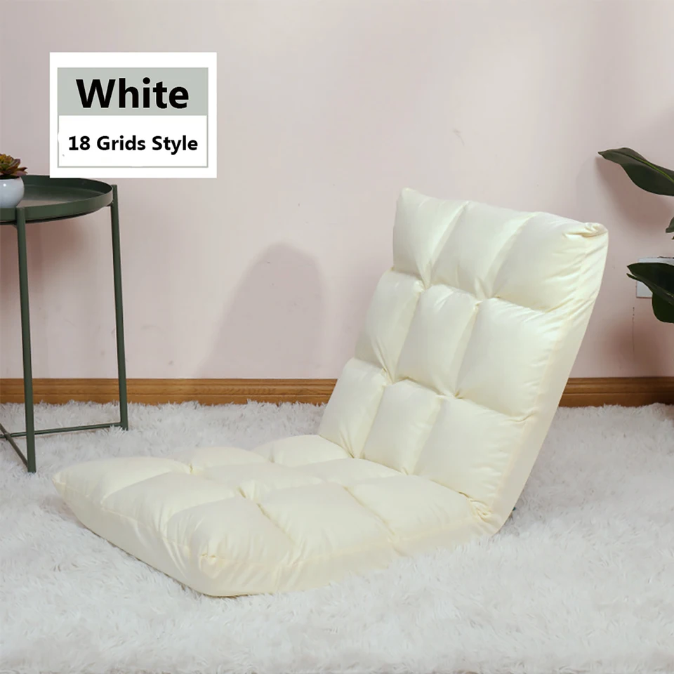 Chaise de Sol Pliable, Tatami Inclinable en 6 Position, Idéal pour Chambre, Salon, Bureau, 44 x 54,5 x 53,5 cm (L x l x H