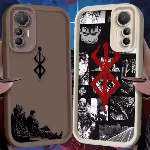 Comics Berserk Guts Case For Xiaomi Poco X7 X6 X5 X3 NFC F7 F6 F5 F3 M7 M6 Pro 4G 5G Mi 12 11 Lite NE 5G 13T 12T 11T 14T Pro