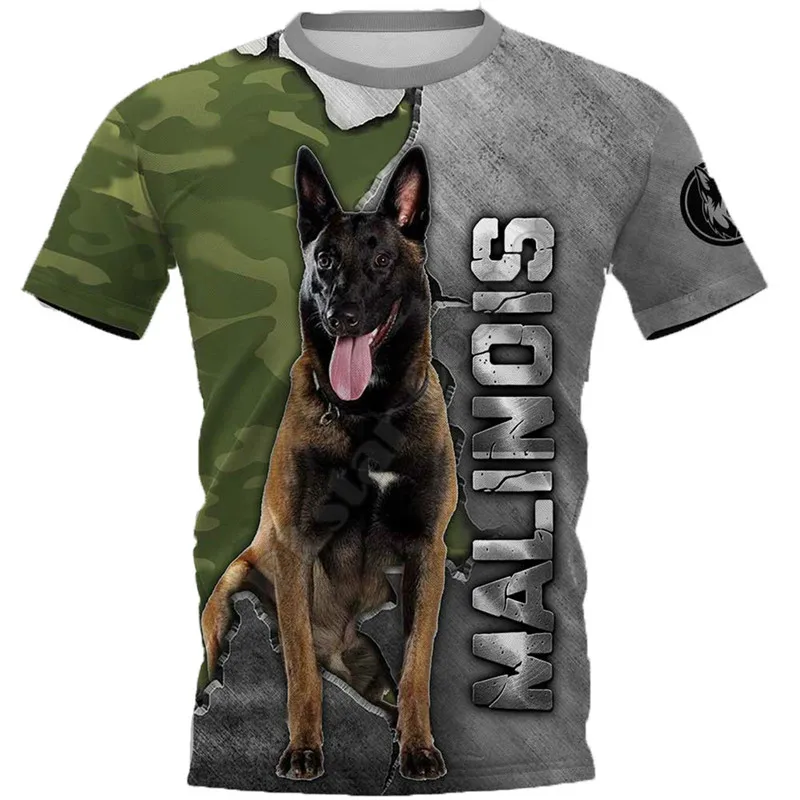 2022 Summer  Malinois  t-shirts 3D All Over Printed T Shirts Tee Tops shirts Unisex Tshirt