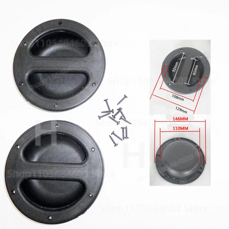 

Sturdy 2Pcs PP Plastic Recessed Handle FOR Guitar Cabinet Speaker Cabinet With Mount Screws Replacement Parts