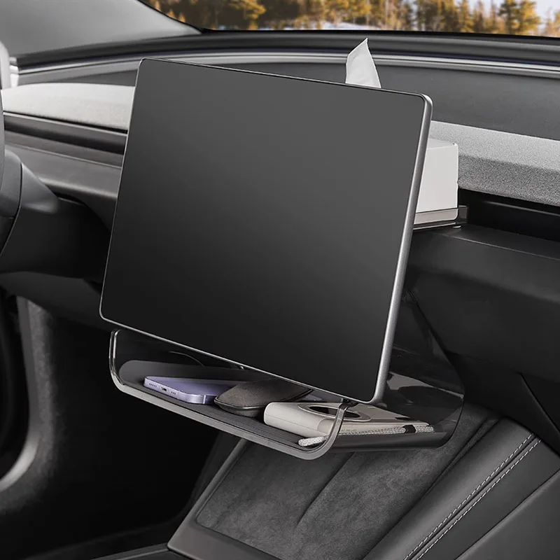 

Для Tesla Model 3Y L ABS Магнитный центральный экран управления Органайзер Держатель для салфеток Хранение бумажных полотенец Коробка для хранения аксессуаров