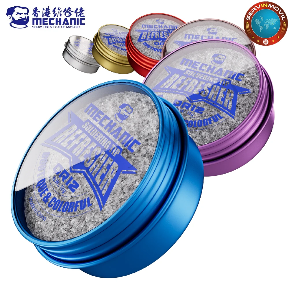MECHANIC QR12 Solder Iron Tip Refresh Cream Non-stick Quick Remove Oxide Solder Iron Tip Rejuvenation Clean Paste Repair Flux