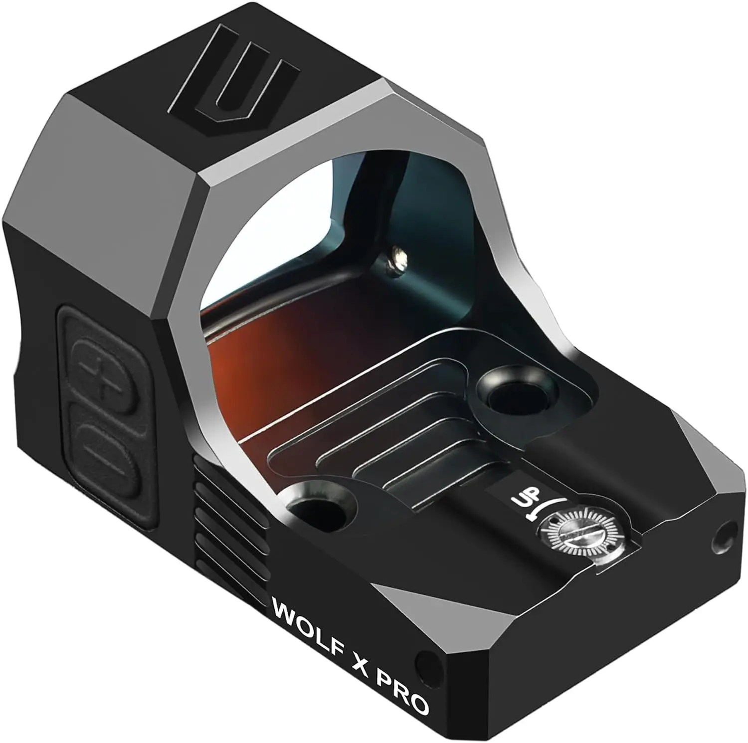 Wolf X PRO-Ponto Vermelho Multi-Retículo para Pegada RMR/507C, 2 MOA Dot, 26 MOA Circle com Movimento Desativado Standby