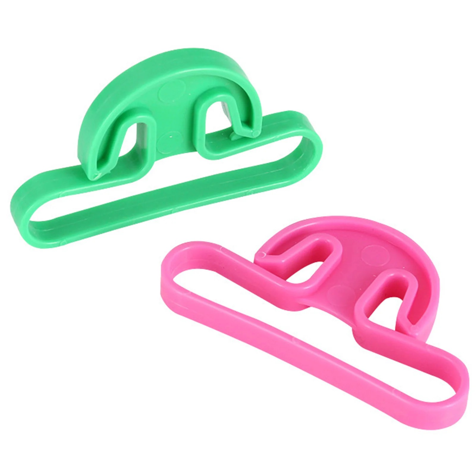 3pcs Plastic Carrying Bag Hooks Compact Solid Color Design Bag Hooks for Grocery Bags Fruit and Vegetable Bag