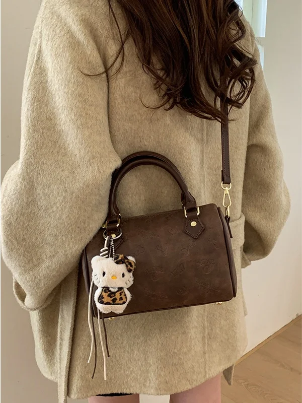 

Retro Soft Boston Pillow Crossbody Bag for Women with Detachable Strap Chic Casual Single Shoulder Handbag Sle New 2025