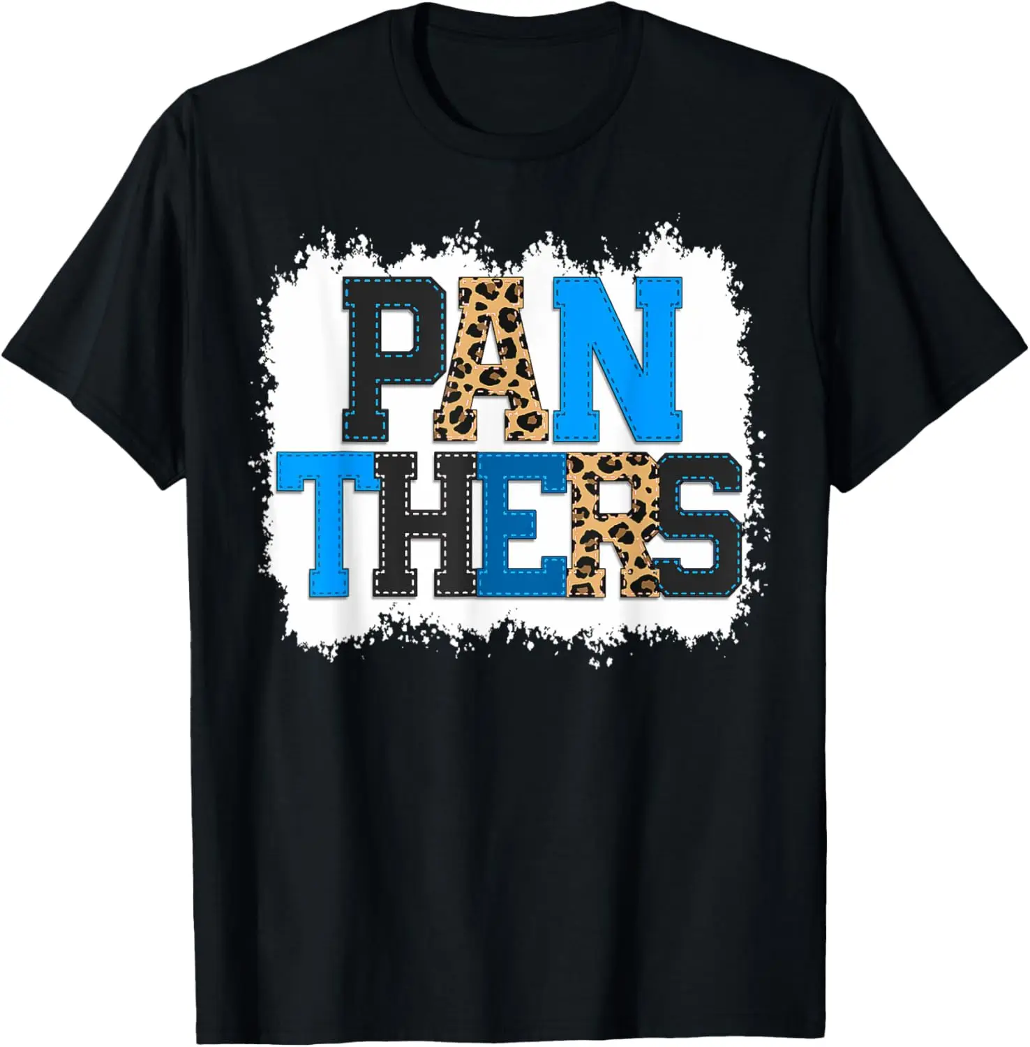 

Школьный дух талисман пантеры леопардовый принт учительница рубашка футболка