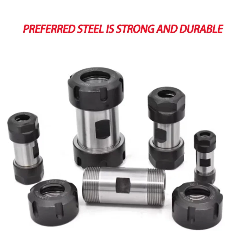 Double-End ER Tool Holder Extension Rod, High Precision ER11/8/16/20/25/32 Motor Shank Collet Sleeve for Engraving Machine view 4