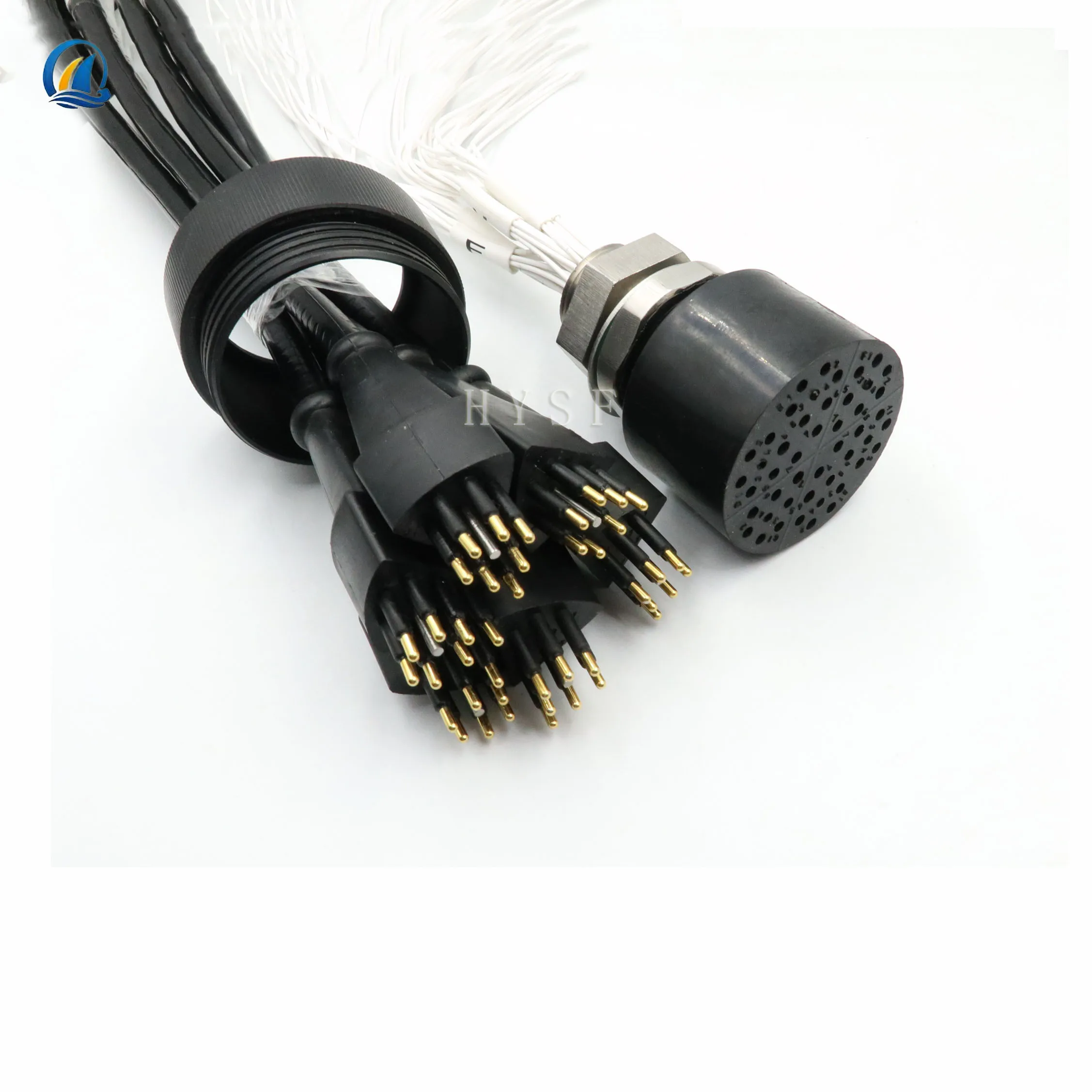 42 core 6-petal deep water connector waterproof cable male female pair plug multi-core split