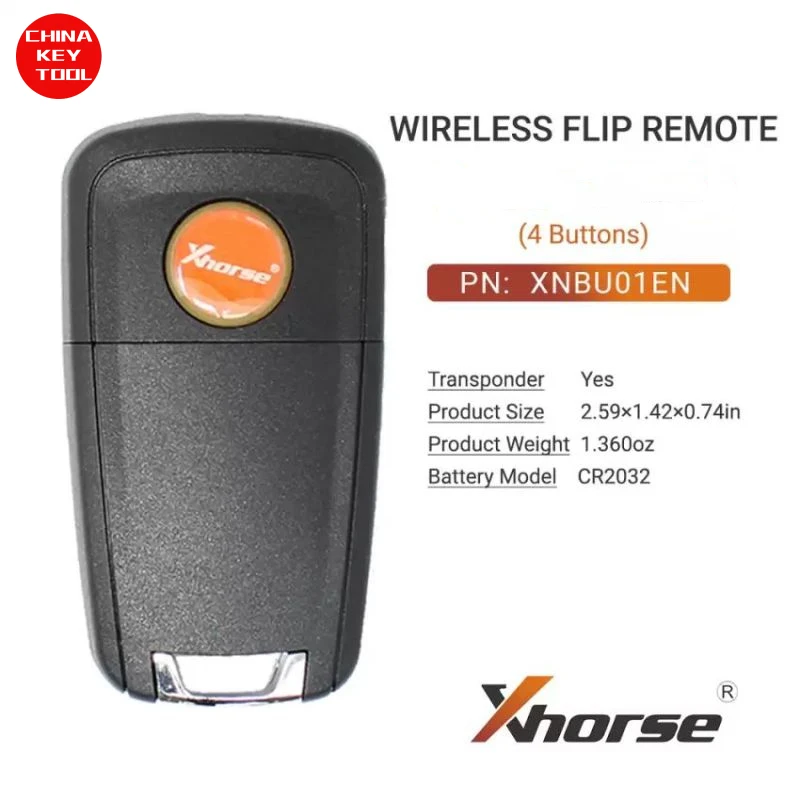 1PCS Xhorse Wireless Flip Remote Key For Buick Style 4 Buttons XNBU01EN