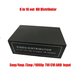 8 In 16 Out Composite BNC Video Distributor Amplifier 8CH To 16CH Splitter For CCTV Security Camera