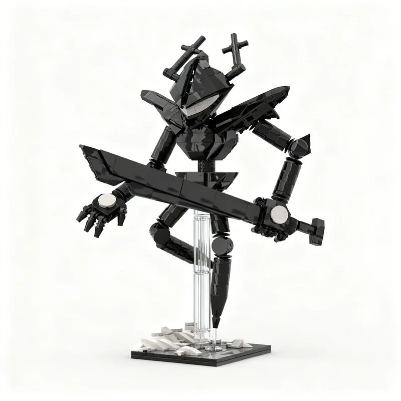 471 elementów MOC Krzykliwy Rycerz Deltarune Gry Model Klocki Konstrukcyjne Architektura Zabawka Cegła Pomysł na Prezent Świąteczny Urodzinowy