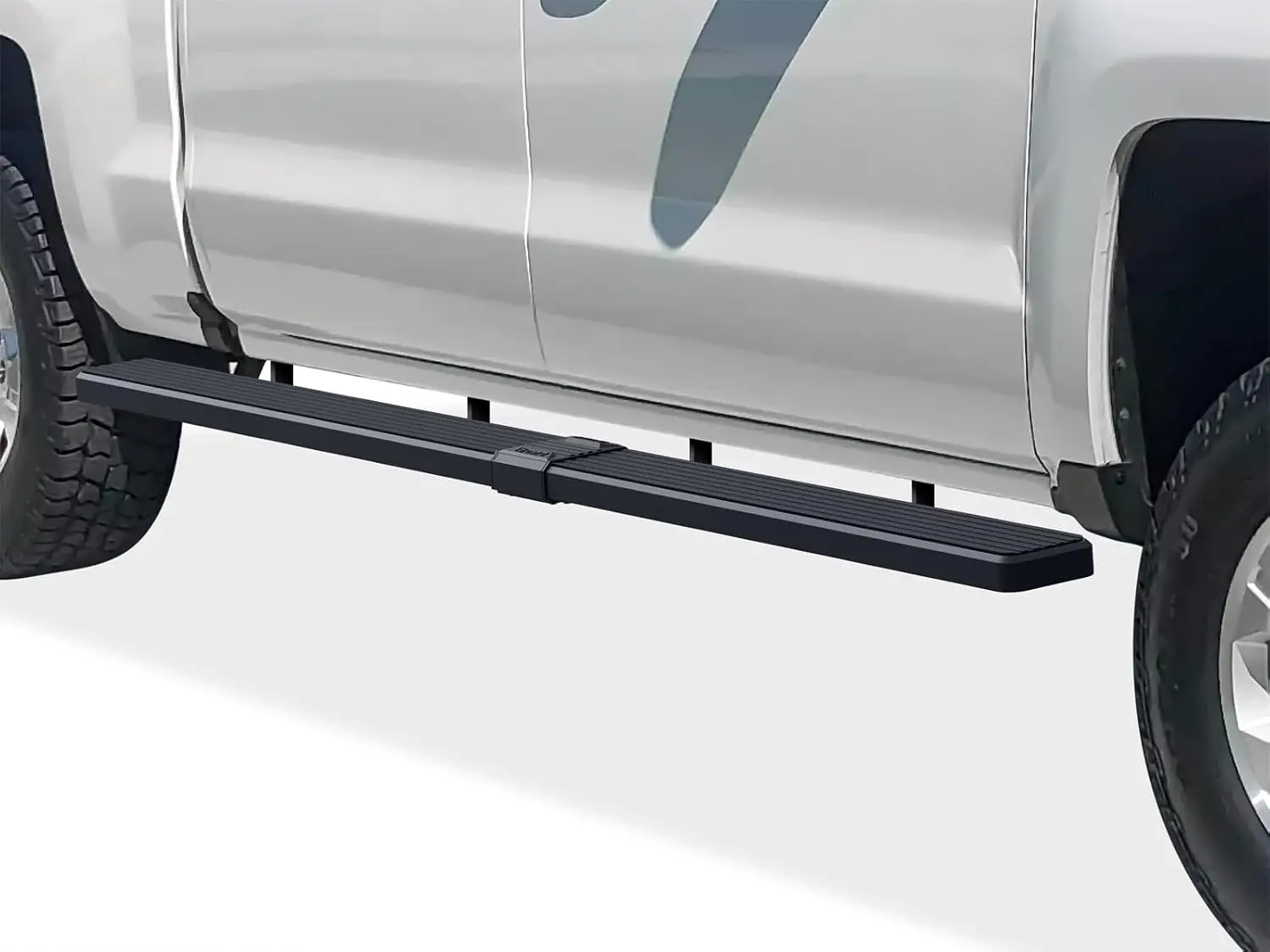 Wheel to Wheel Running Boards 6in Compatible with Chevy Silverado GMC Sierra 2007-2018 Crew Cab 6.5ft Bed & 2500 HD 3500 HD 2019