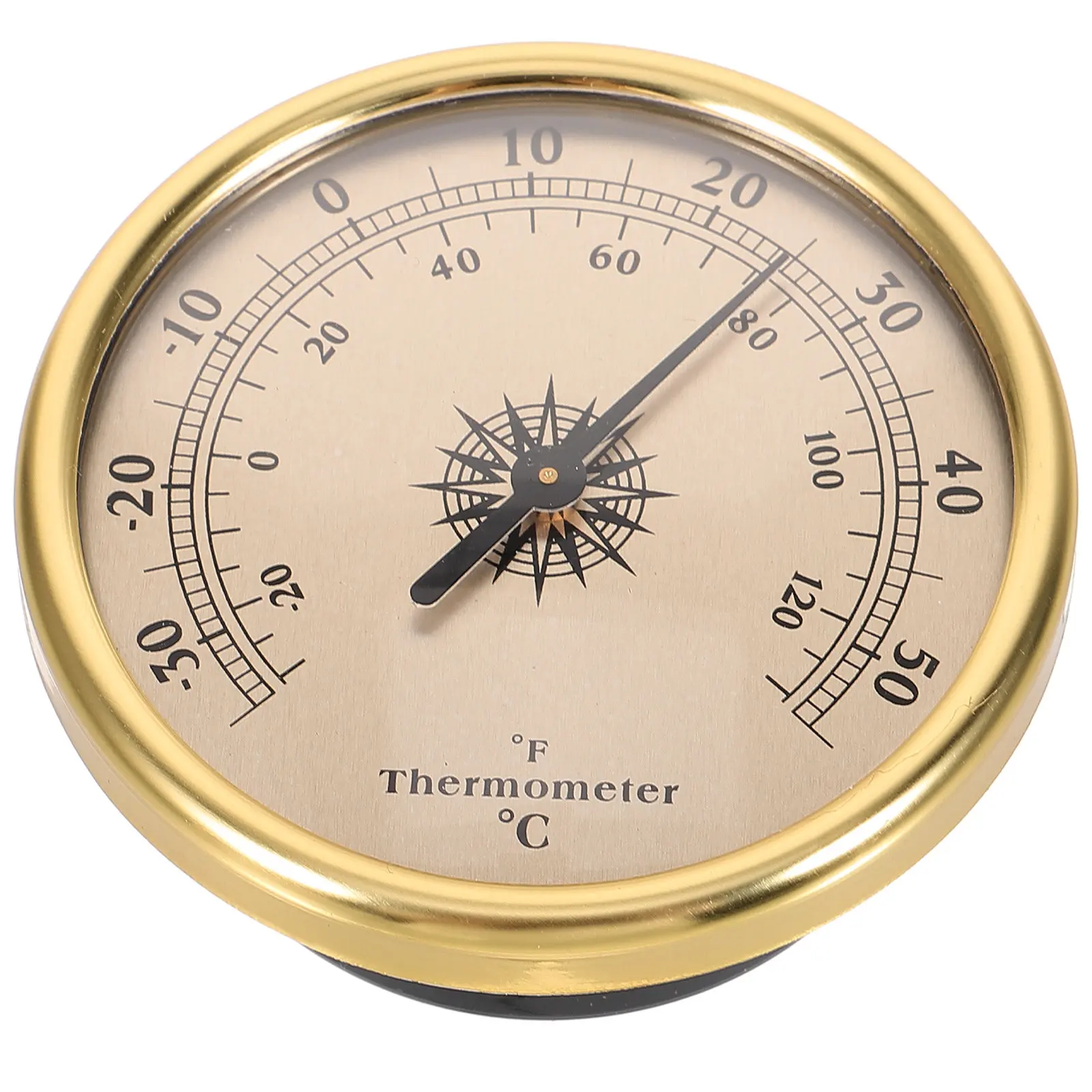 Hanging Analog Thermometer for Room Indoor Outdoor Use Temperature Humidity Gauge Wall Mounted for Nursery Garden Weather
